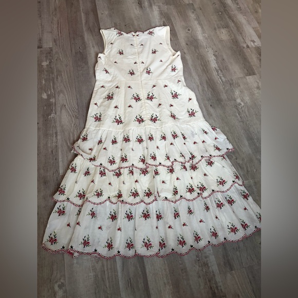 Boden Embroidered Tiered Maxi Dress - Picture 5 of 6